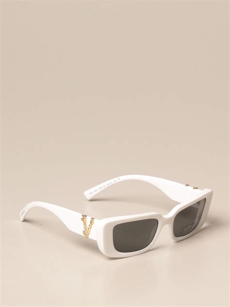 white tee neck v glasses are versace|Versace Men's Logo V.